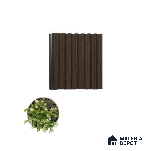 Brown Wooden Louver 2005 Noce Italiano 8 ft x 4.9 inch Charcoal Panel - 12 mm | Suitable for Feature Wall, TV Unit & Living Room | Width is Subjected to 5% Variation