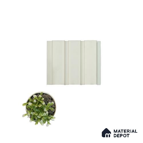 White Plain Colour Louver InfiColor 2034 An Infinite Palette of Colors 8 ft x 4.9 inch Charcoal Panel - 12 mm | Suitable for Feature Wall, TV Unit & Living Room | Width is Subjected to 5% Variation