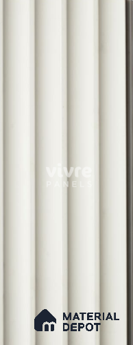 White Plain Colour Louver InfiColor 2036 An Infinite Palette of Colors 8 ft x 4.9 inch Charcoal Panel - 12 mm | Suitable for Feature Wall, TV Unit & Living Room | Width is Subjected to 5% Variation