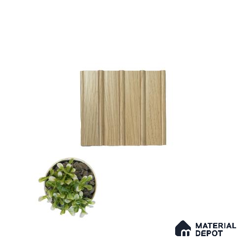 Brown Wooden Louver PN 00113 (VL 44) 8 ft x 5 inch Charcoal Panel - 12 mm | Suitable for Feature Wall, TV Unit & Living Room | Width is Subjected to 5% Variation