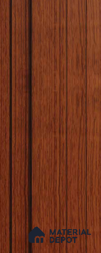 Brown Wooden Louver PN 00115 (VL 46) 8 ft x 5 inch Charcoal Panel - 12 mm | Suitable for Feature Wall, TV Unit & Living Room | Width is Subjected to 5% Variation