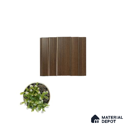 Brown Wooden Louver PN 00116 (VL 47) 8 ft x 5 inch Charcoal Panel - 12 mm | Suitable for Feature Wall, TV Unit & Living Room | Width is Subjected to 5% Variation