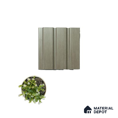 Light Brown Wooden Louver VL 05 WO (VL 05) 8 ft x 4.9 inch Charcoal Panel - 12 mm | Suitable for Feature Wall, TV Unit & Living Room | Width is Subjected to 5% Variation