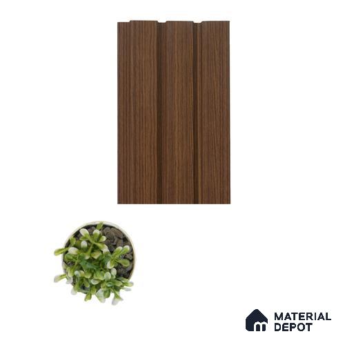 Brown Wooden Louver VL 09 WO (VL 09) 8 ft x 4.9 inch Charcoal Panel - 12 mm | Suitable for Feature Wall, TV Unit & Living Room | Width is Subjected to 5% Variation