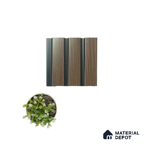 Vivre Panels VL-10 Vivre Louver Series Charcoal Louvers/Panels | 8 ft x 5 inch - 12 mm Panels Wood Grain | Image 2
