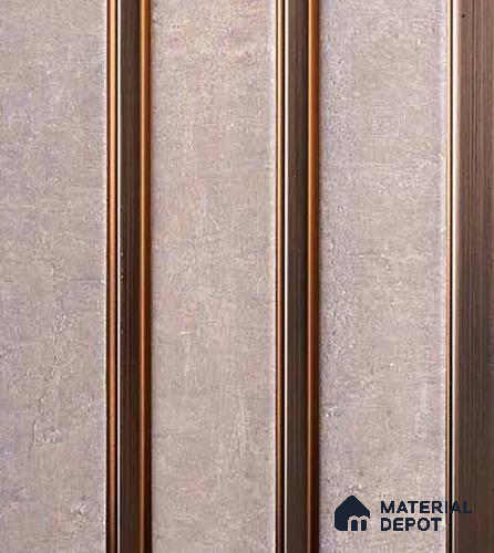 Ivory Wooden Louver VL 14 HA (VL 14) 8 ft x 4.9 inch Charcoal Panel - 12 mm | Suitable for Feature Wall, TV Unit & Living Room | Width is Subjected to 5% Variation