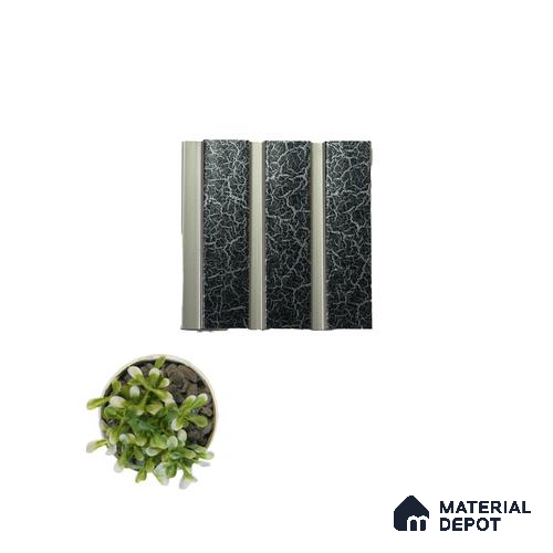 Black Marble Louver VL 17 CR (VL 17) 8 ft x 4.9 inch Charcoal Panel - 12 mm | Suitable for Feature Wall, TV Unit & Living Room | Width is Subjected to 5% Variation