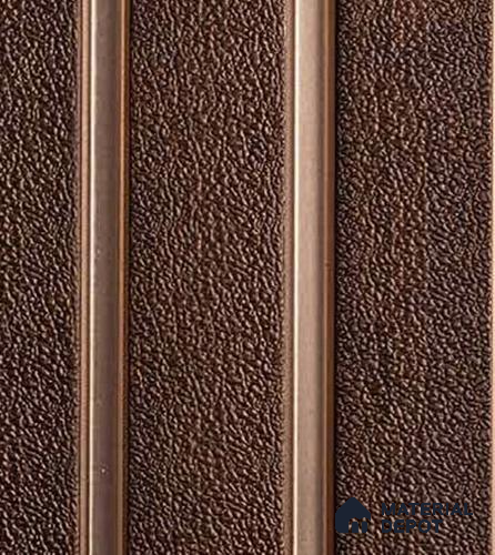Dark Brown Leather Louver VL 25 LE (VL 25) 8 ft x 4.9 inch Charcoal Panel - 12 mm | Suitable for Feature Wall, TV Unit & Living Room | Width is Subjected to 5% Variation