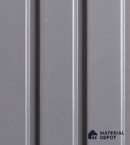 Grey Plain Colour Louver VL 28 GR (VL 28) 8 ft x 4.9 inch Charcoal Panel - 12 mm | Suitable for Feature Wall, TV Unit & Living Room | Width is Subjected to 5% Variation