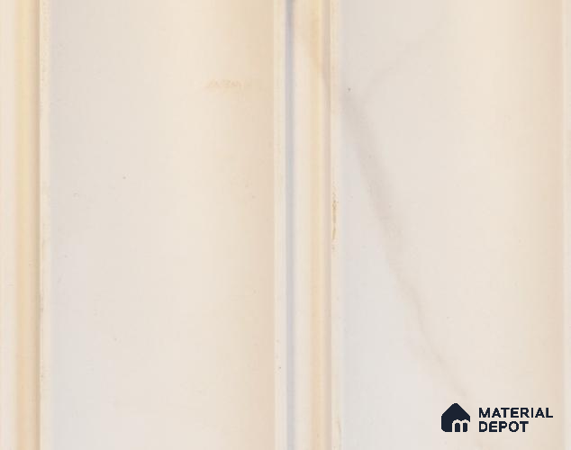 White Marble Louver PN 00105 (2050-201) 9 ft x 4.7 inch MDF Panel - 18 mm | Suitable for Feature Wall, TV Unit & Living Room | Width is Subjected to 5% Variation