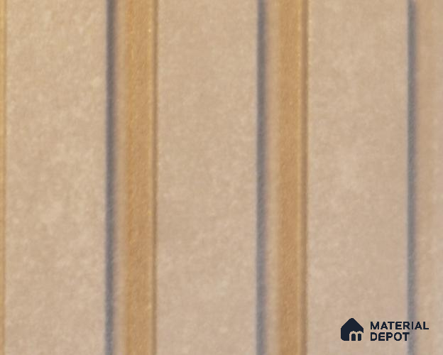 Beige Plain Colour Louver PN 00096 (3771-401) 9 ft x 4.7 inch MDF Panel - 18 mm | Suitable for Feature Wall, TV Unit & Living Room | Width is Subjected to 5% Variation