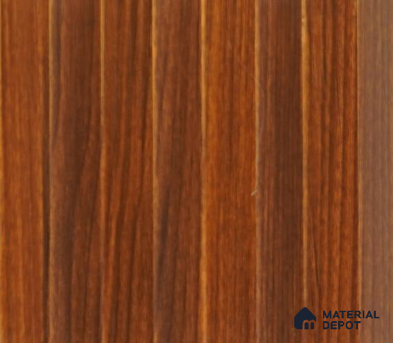 Dark Brown Plain Colour Louver PN 00056 (5050-101) 9 ft x 4.7 inch MDF Panel - 18 mm | Suitable for Feature Wall, TV Unit & Living Room | Width is Subjected to 5% Variation
