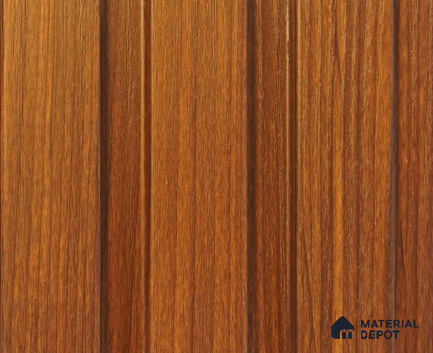 Brown Plain Colour Louver PN 00057 (3771-101) 9 ft x 4.7 inch MDF Panel - 18 mm | Suitable for Feature Wall, TV Unit & Living Room | Width is Subjected to 5% Variation