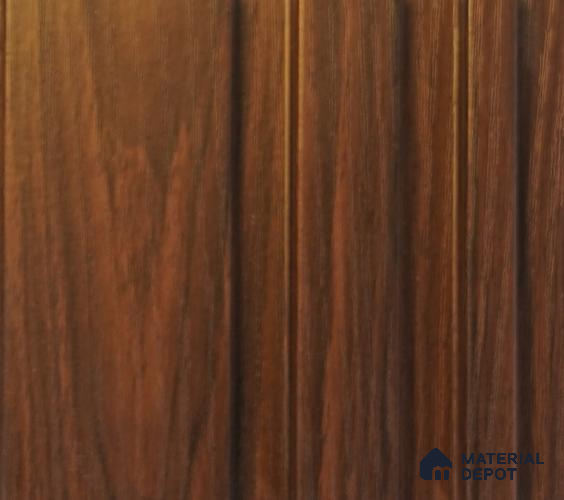 Dark Brown Plain Colour Louver PN 00063 (3993-106) 9 ft x 4.7 inch MDF Panel - 18 mm | Suitable for Feature Wall, TV Unit & Living Room | Width is Subjected to 5% Variation