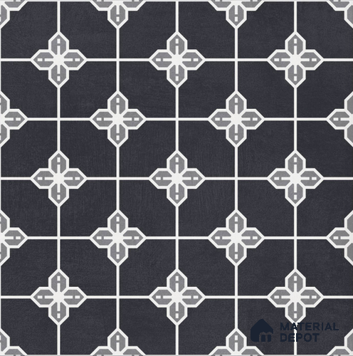 Moroccan Wall & Floor Tile TL 10825 B Midnight Star 1 ft x 1 ft Matt Luster Finish Ceramic Tile - 10 mm | Please Expect a Slight Variation of Pattern