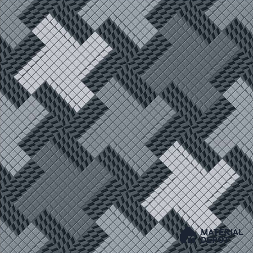 Patterned Floor Tile TL 10832 Night Brick 20 inc x 20 inc Matte Finish Vitrified Heavy Duty Parking Tile - 12 mm | Pattern Alignment May Vary | 2-3 mm Spacer is Mandatory