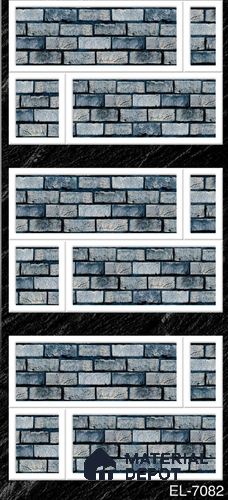 TL 01797 Brick Blue 18 x 12 inch Glossy Finish Ceramic Wall Tile - 7 mm