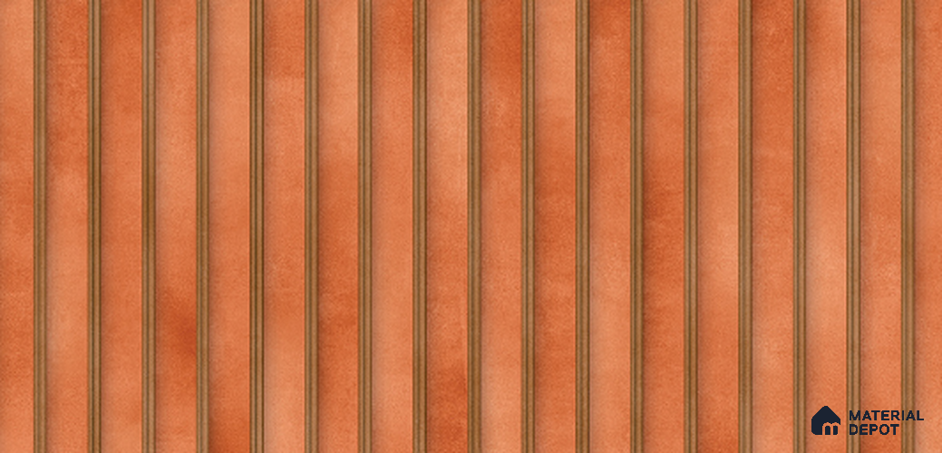 Faux Subway Wall Tile TL 10770 Sepia Brown Highlighter 2 ft x 1 ft Glossy Finish Ceramic Tile - 9 mm | Please Expect a Slight Variation of Pattern
