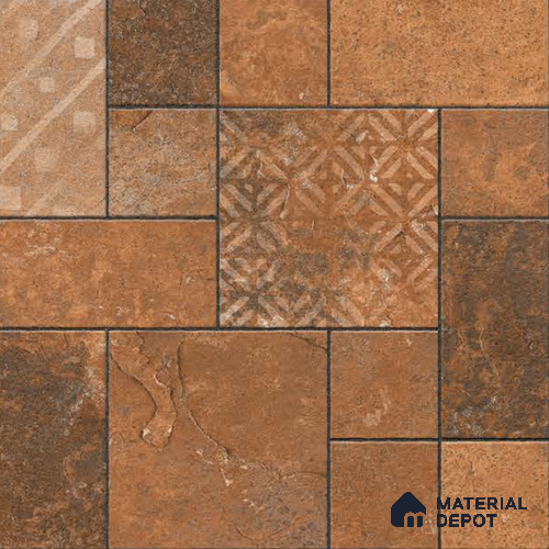 Marbles & Stones Floor Tile TL 10829 Crystal Mocha 20 inc x 20 inc Matte Finish Vitrified Heavy Duty Parking Tile - 12 mm  | Pattern Alignment May Vary | 2-3 mm Spacer is Mandatory