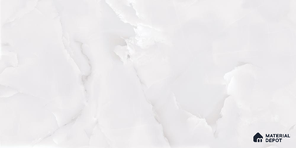 Marble Floor & Wall Tile Cool Onyx Glossy Finish TL 02950 | 5 ft x 2.5 ft Vitrified Slab - 9 mm | 3 Random Design | Suitable for Living Room, Bedroom