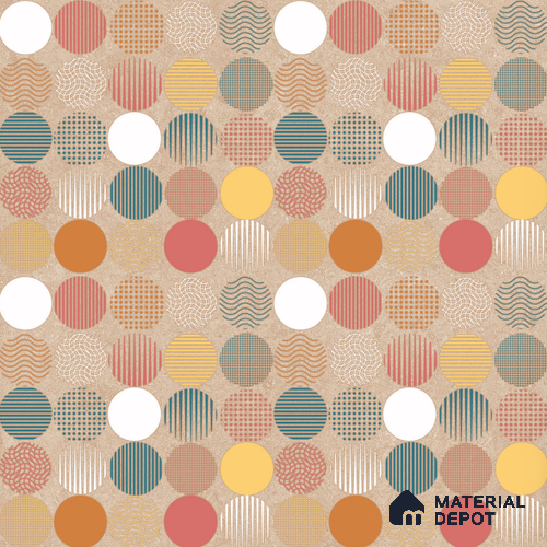 Moroccan Wall & Floor Tile TL 10819 B Silk Cream 1 ft x 1 ft Matt Luster Finish Ceramic Tile - 10 mm | Please Expect a Slight Variation of Pattern