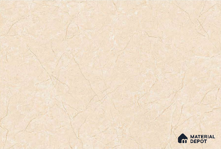 TL 01771 D Floor Pastel Cream 12 x 12 inch Matte Finish Ceramic Floor Tile - 7 mm