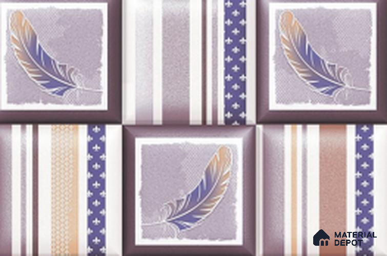 TL 01808 B Highlighter Feather Pink 18 x 12 inch Glossy Finish Ceramic Wall Tile - 7 mm