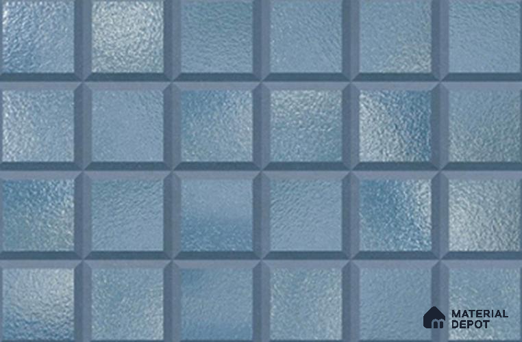 TL 01812 C Dark Caded Blue 18 x 12 inch Glossy Finish Ceramic Wall Tile - 7 mm
