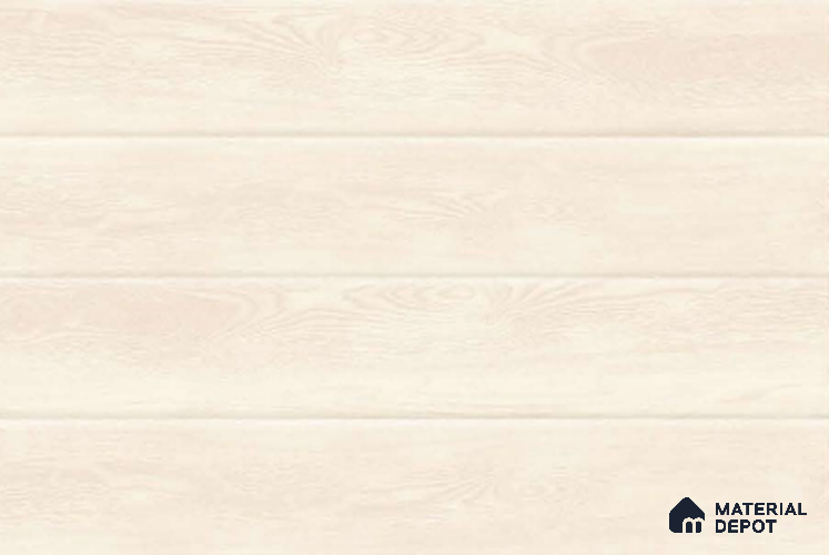 TL 02128 A Light Woody Liner Cream 18 x 12 inch Glossy Finish Ceramic Wall Tile - 7 mm