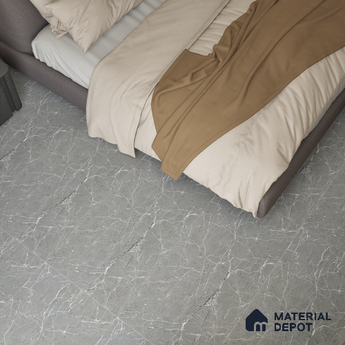 Marble Wall & Floor Tile TL 05158 Marblis Moonstone Veil 4 ft x 2 ft Vitrified Carving Matte Finish - 9 mm (Random 4) | Suitable for Living Room, Bedroom & Bathroom
