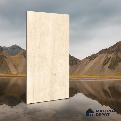 Marble Wall & Floor Tile TL 05157 Marblis Sandstone 4 ft x 2 ft Vitrified Carving Matte Finish - 9 mm (Random 6) | Suitable for Living Room, Bedroom & Bathroom