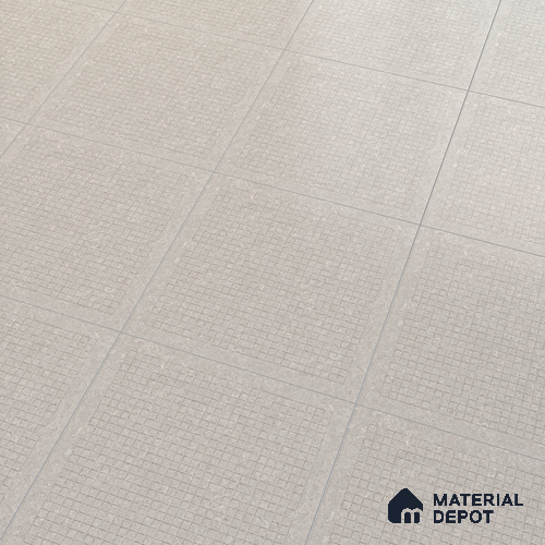 Stone Floor Tile TL 05126 Zephyr Steel Cascade 2 ft x 2 ft Vitrified Matte Finish - 12 mm (Random 8) | Suitable for Terrace, Courtyard, Parking & Balcony