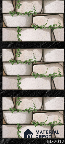 TL 01791 Stone White 18 x 12 inch Glossy Finish Ceramic Wall Tile - 7 mm