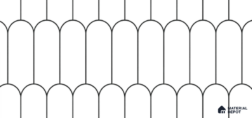 Faux Subway Wall Tile TL 10766 White Ivory Light 2 ft x 1 ft Glossy Finish Ceramic Tile - 9 mm | Please Expect a Slight Variation of Pattern