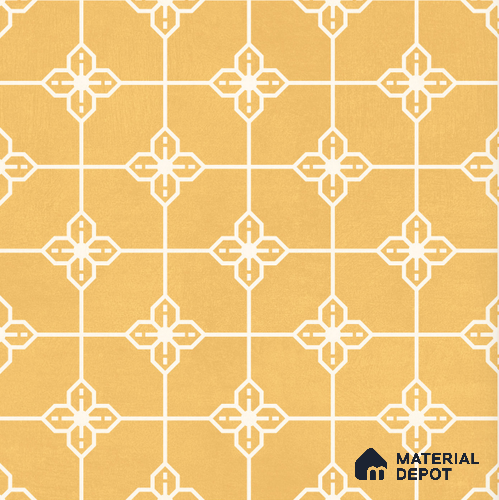 Moroccan Wall & Floor Tile TL 10824 B Solar Glaze 1 ft x 1 ft Matt Luster Finish Ceramic Tile - 10 mm | Please Expect a Slight Variation of Pattern