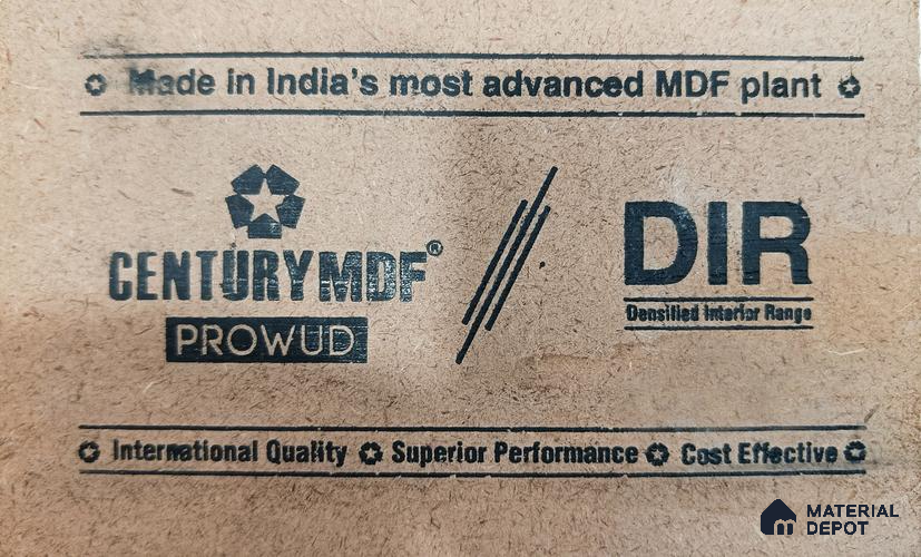Densified Interior Range 8 ft x 4 ft Interior Grade Plain MDF - 16.5 mm