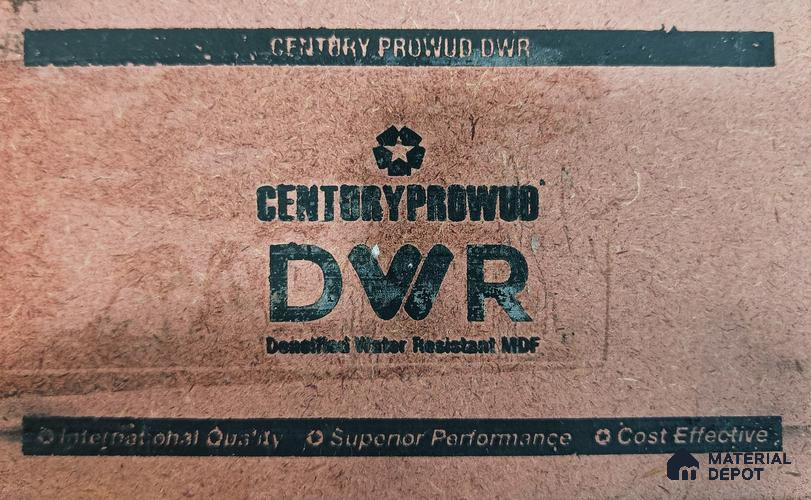 Densified Water Resistant 8 ft x 4 ft Exterior Grade Plain MDF - 7.3 mm