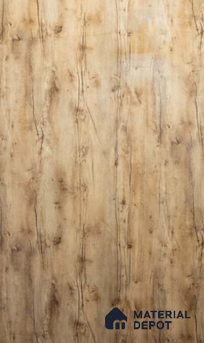 Wooden Look GA 4605 8 ft x 4 ft Wooden Glossy Finish 6H Antiscratch Acrylic Laminate - 1.5 mm