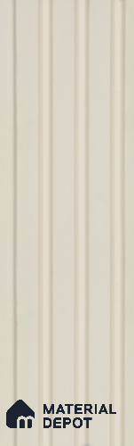 White Plain Colour Louver PN 05925 8 ft x 6 inch Charcoal Panel - 11 mm | Suitable for Feature Wall, TV Unit & Living Room | Width is Subjected to 5% Variation