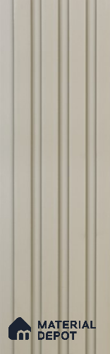 Beige Plain Colour Louver PN 05930 8 ft x 6 inch Charcoal Panel - 11 mm | Suitable for Feature Wall, TV Unit & Living Room | Width is Subjected to 5% Variation