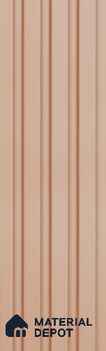 Pink Plain Colour Louver PN 05932 8 ft x 4.8 inch Charcoal Panel - 10 mm | Suitable for Feature Wall, TV Unit & Living Room | Width is Subjected to 5% Variation