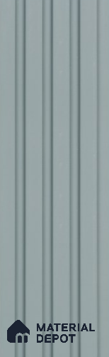 Blue Plain Colour Louver PN 05919 8 ft x 6 inch Charcoal Panel - 11 mm | Suitable for Feature Wall, TV Unit & Living Room | Width is Subjected to 5% Variation