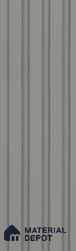 Grey Plain Colour Louver PN 05921 8 ft x 6 inch Charcoal Panel - 10 mm | Suitable for Feature Wall, TV Unit & Living Room | Width is Subjected to 5% Variation