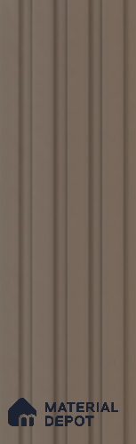 Brown Plain Colour Louver PN 05923 8 ft x 6 inch Charcoal Panel - 10 mm | Suitable for Feature Wall, TV Unit & Living Room | Width is Subjected to 5% Variation