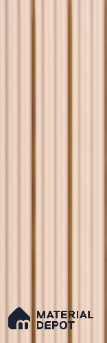 Pink Plain Colour Louver PN 05895 8 ft x 6 inch Charcoal Panel - 10 mm | Suitable for Feature Wall, TV Unit & Living Room | Width is Subjected to 5% Variation