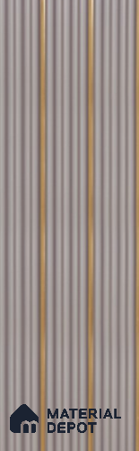 Purple Plain Colour Louver PN 05897 8 ft x 6 inch Charcoal Panel - 10 mm | Suitable for Feature Wall, TV Unit & Living Room | Width is Subjected to 5% Variation