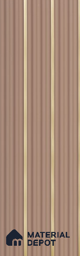 Pink Plain Colour Louver PN 05899 8 ft x 6 inch Charcoal Panel - 10 mm | Suitable for Feature Wall, TV Unit & Living Room | Width is Subjected to 5% Variation