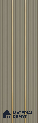 Grey Plain Colour Louver PN 05900 8 ft x 6 inch Charcoal Panel - 10 mm | Suitable for Feature Wall, TV Unit & Living Room | Width is Subjected to 5% Variation