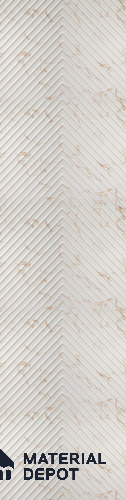 White Patterned Look PVC Decorative Wall Panel PN 02980 8 ft x 2 ft - 3 mm | Suitable for Feature Wall, TV Unit & Living Room | Width is Subjected to 5% Variation