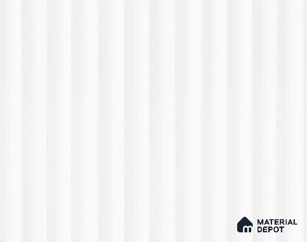 Bright White Fluted Solid Color LM 23859 8 ft x 4 ft High Gloss Finish Acrylic Laminate - 3 mm | Suitable for TV Unit,Wardrobe, Kitchen Cabinets